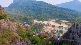 Lao PM opens new eco-tourism site in Khammouane